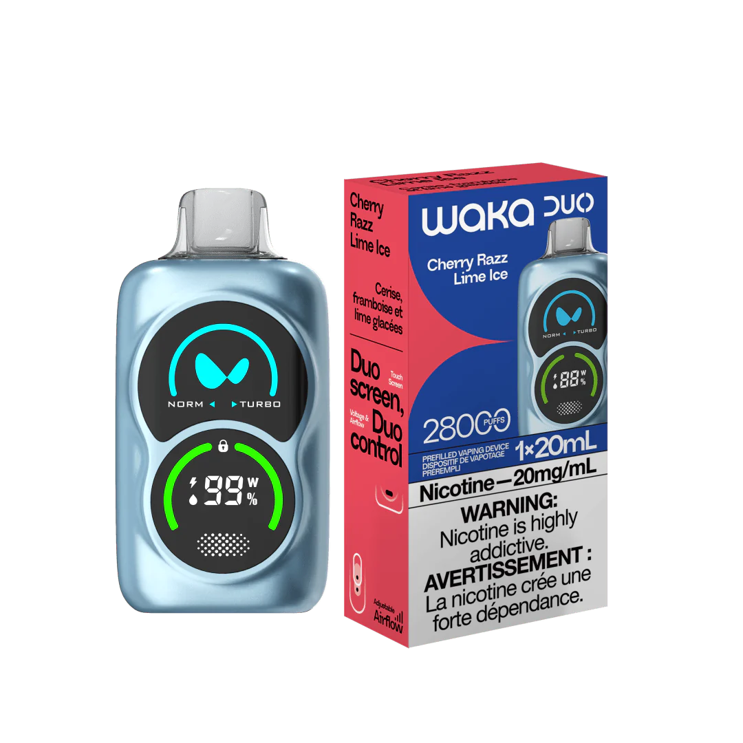 Вейп 25000 дръпки WAKA – електронна цигара, наргиле Тъмна Череша