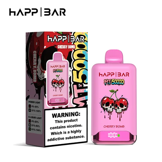 Вейп HAPP MT50000 – Cherry Bomb 50 000 дръпки, с дисплей и USB-C