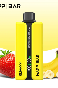 Вейп HAPP 40 000 дръпки – Strawberry Banana, с дисплей