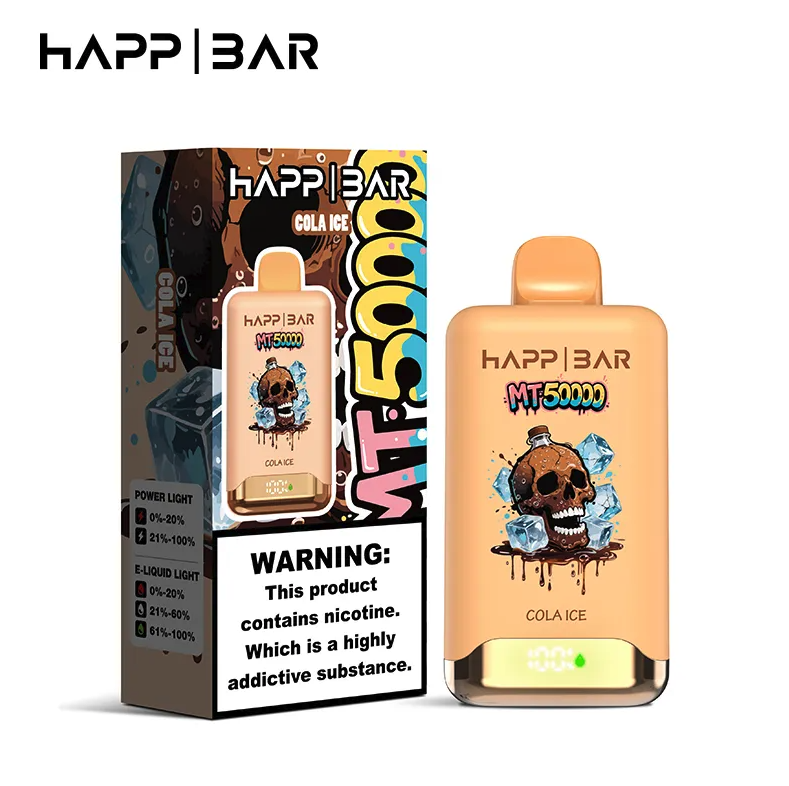 Вейп HAPP MT50000 – Cola Ice, 50 000 дръпки, с дисплей и USB-C
