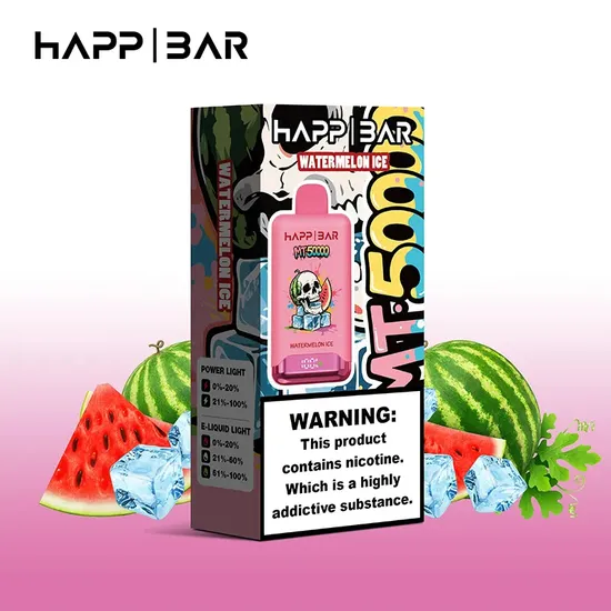 Вейп MT50000 – Watermelon Ice, до 50 000 дръпки, с дисплей