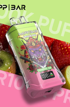 Вейп HAPP MEGA 100 000 дръпки – Strawberry Kiwi, с дисплей