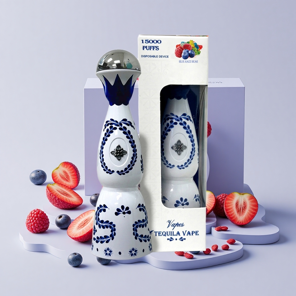 Вейп Humo Azul 15000 дръпки – Blue Razz Ice, 5% никотин – дизайнерска електронна цигара с леден ефект