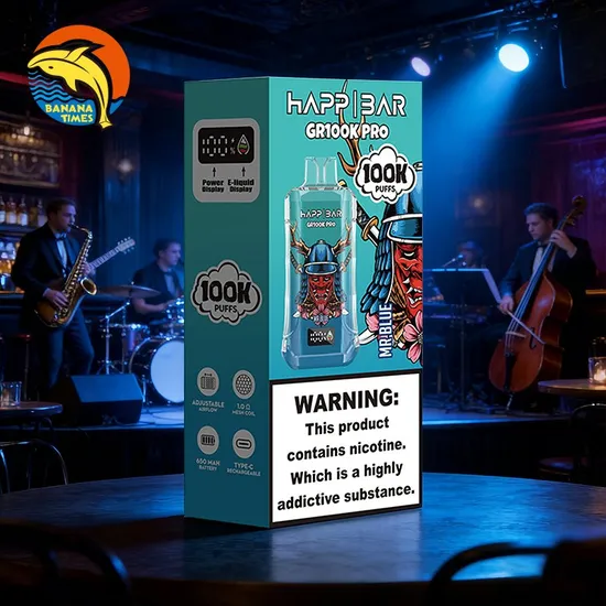 Вейп HAPP MEGA 100 000 дръпки – Mr Blue, с дисплей